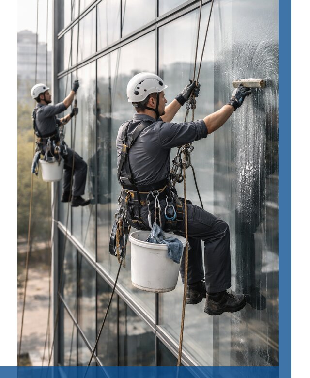 Мойка сплошного остекления в Азове, заказать от 308 р.| ВЫСОТНИК-Азв