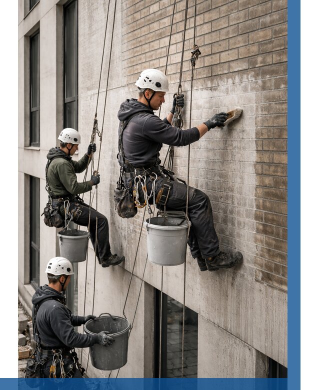 Удаление высолов с фасада в Азове от 257 р. | ВЫСОТНИК-Азв