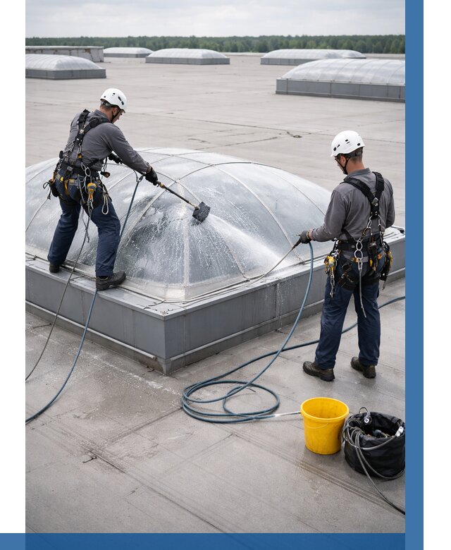 Мойка зенитных фонарей в Азове, заказать от 4621 р. | ВЫСОТНИК-Азв