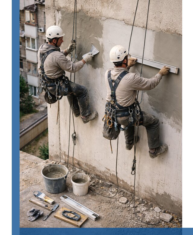 Комплексный ремонт штукатурного фасада с гарантией в Азове