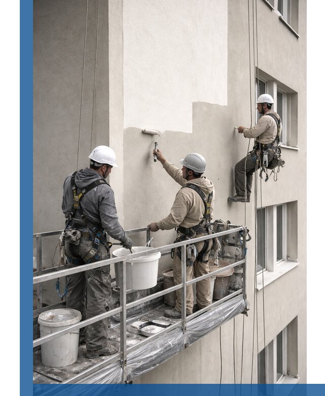 Покраска оштукатуренного фасада в Азове под ключ с гарантией