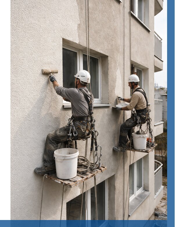 Нанесение короеда на фасад в Азове от 462 р. | ВЫСОТНИК-Азв