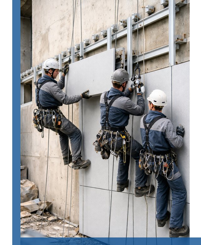 Монтаж вентилируемого фасада в Азове под ключ с гарантией качества