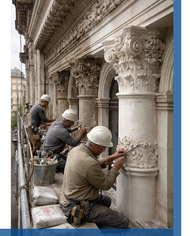 Реставрация фасадной лепнины в Азове от 2567 р. | ВЫСОТНИК-Азв