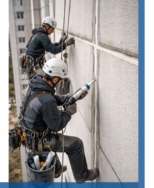 Герметизация межпанельных швов в Азове от 719 р. | ВЫСОТНИК-Азв
