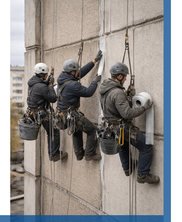 Ремонт межпанельных швов в Азове от 770 р. | ВЫСОТНИК-Азв