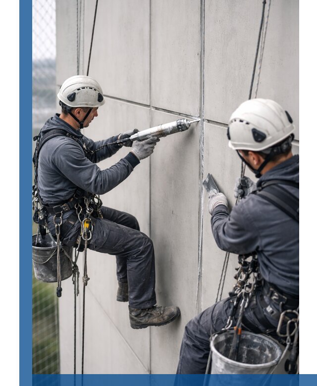 Первичная герметизация швов фасадов и кровель в Азове