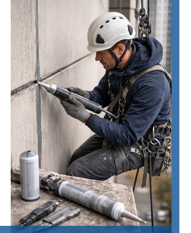 Вторичная герметизация швов в Азове от 462 р. | ВЫСОТНИК-Азв