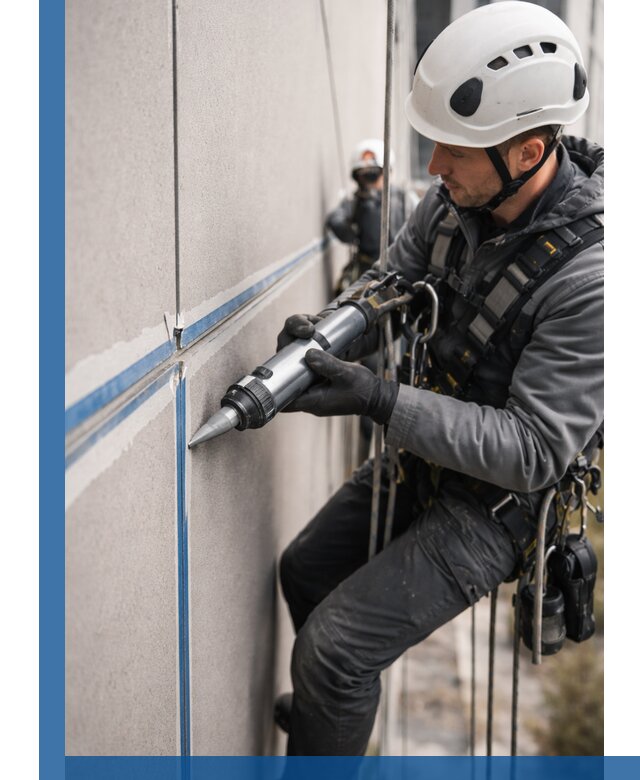 Герметизация стыков фасадных панелей в Азове качественно и быстро