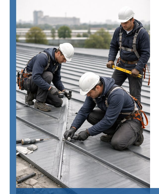 Ремонт фальцевой кровли в Азове срочно и качественно