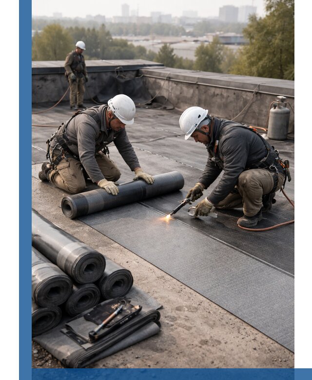 Монтаж мягкой кровли в Азове профессионально и надежно