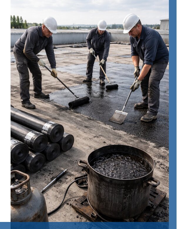 Гидроизоляция кровли мастикой в Азове от 616 р. | ВЫСОТНИК-Азв