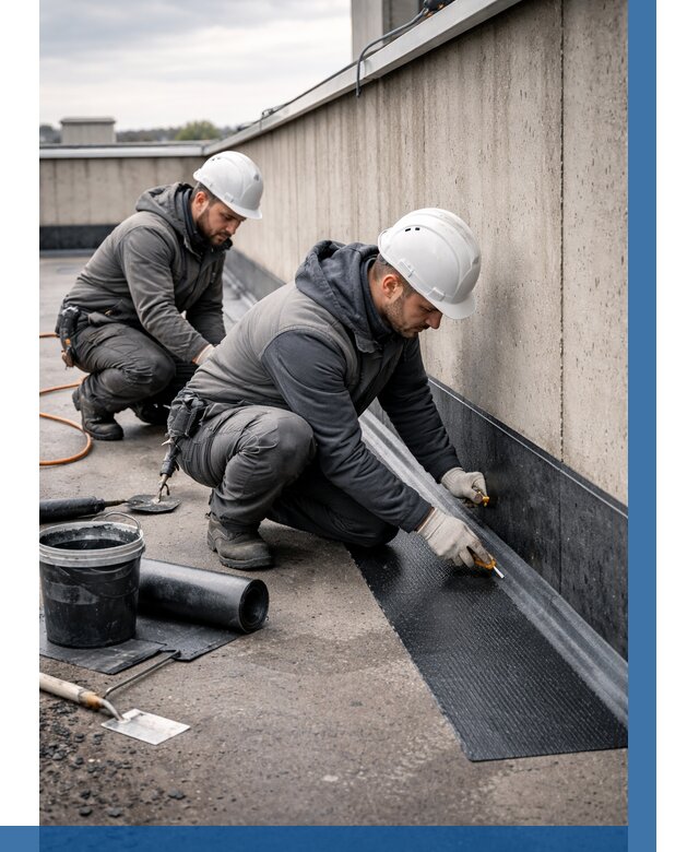 Гидроизоляция примыканий на кровле в Азове от 924 р. | ВЫСОТНИК-Азв