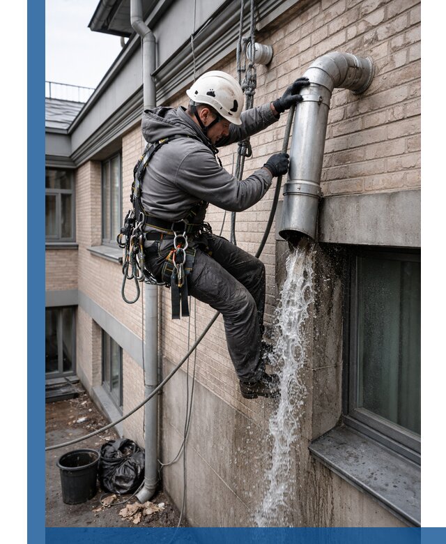 Профессиональная прочистка водосточных труб в Азове с гарантией