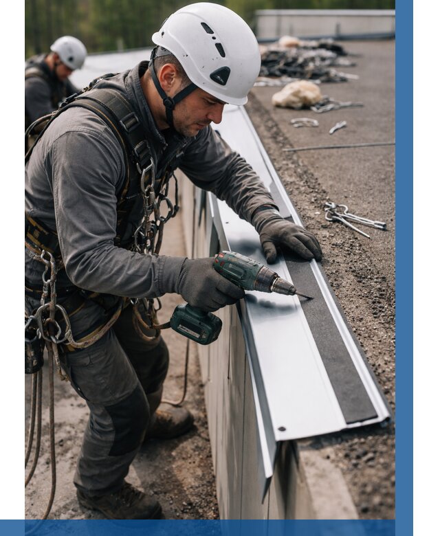 Монтаж капельника на кровле в Азове от 308 р. | ВЫСОТНИК-Азв