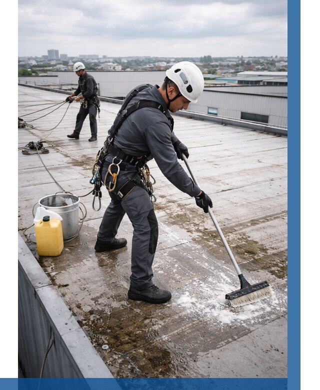 Очистка крыши по графику в Азове от 7702 р. | ВЫСОТНИК-Азв