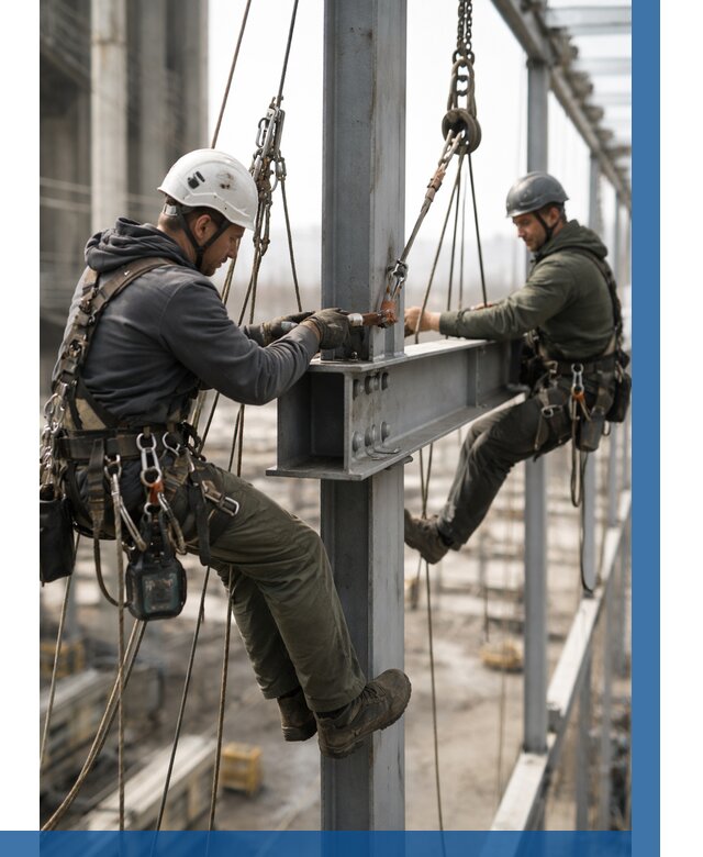 Монтаж металлоконструкций на высоте в Азове от 3594 р. | ВЫСОТНИК-Азв