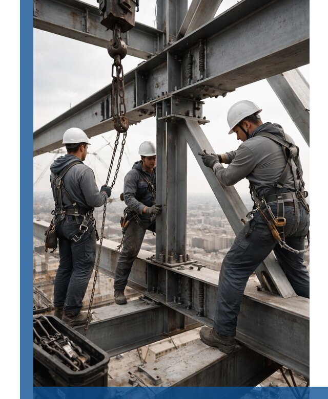 Профессиональный монтаж металлоконструкций на высоте в Азове