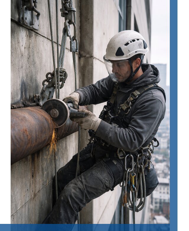 Резка металла на высоте в Азове по цене от 4621 р. | ВЫСОТНИК-Азв