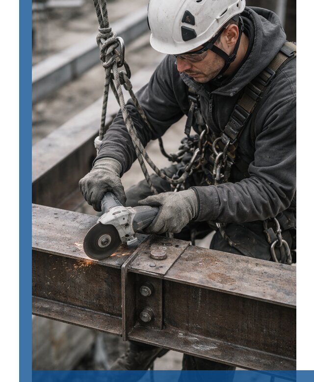 Резка металла на высоте в Азове для зданий и конструкций