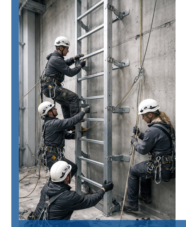 Монтаж металлических лестниц в Азове под ключ со гарантией