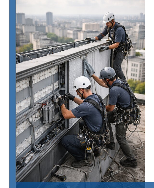 Профессиональное обслуживание крышной рекламы в Азове под ключ