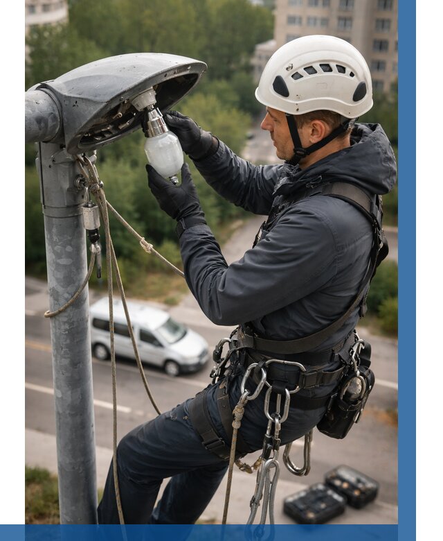 Замена ламп на высоте в Азове от 2567 р. | ВЫСОТНИК-Азв