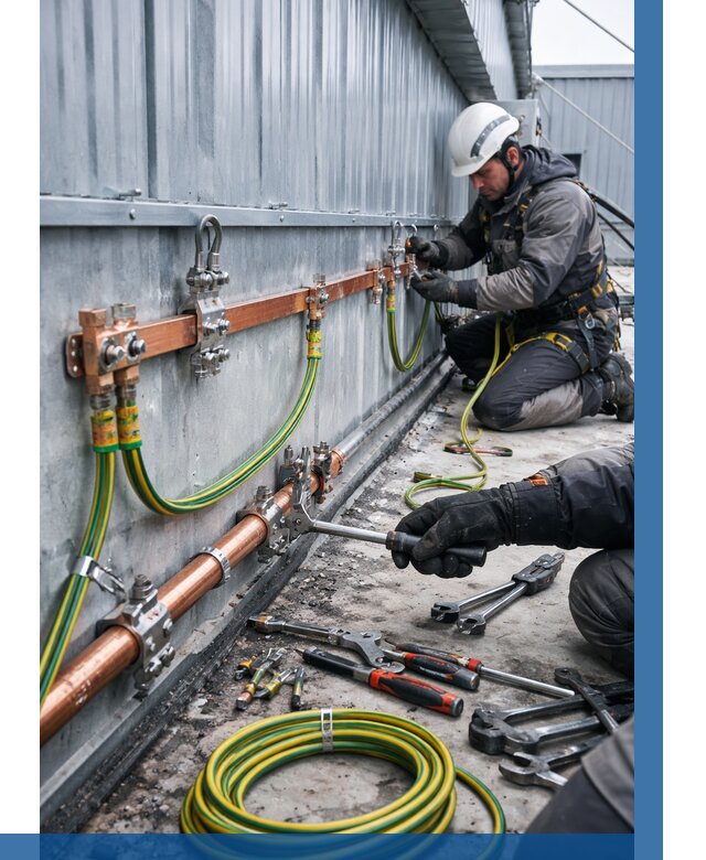 Монтаж заземления здания в Азове от 25673 р. | ВЫСОТНИК-Азв