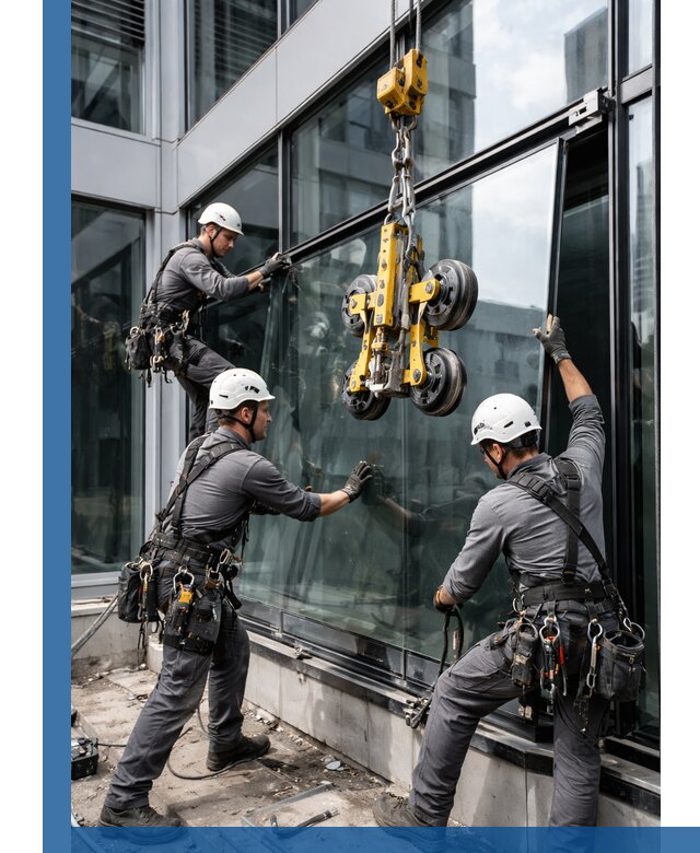 Структурное остекление фасадов в Азове монтаж и обслуживание