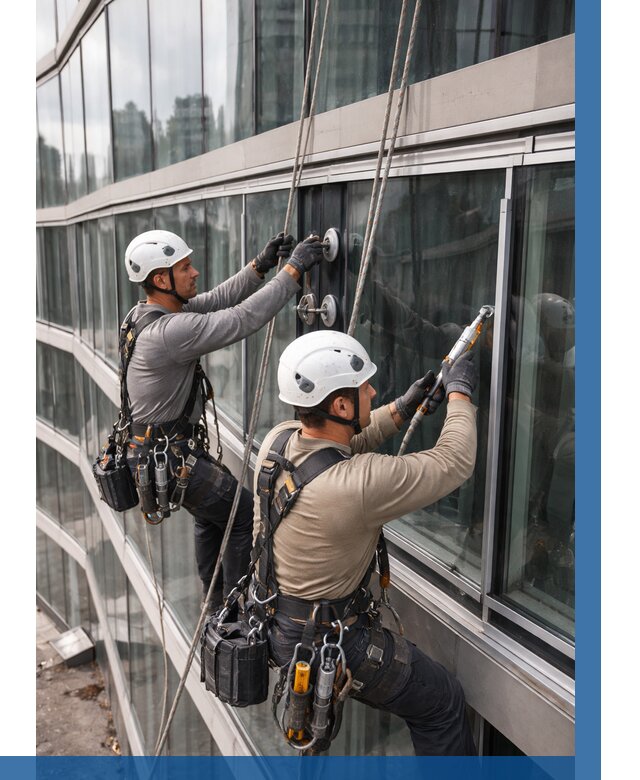 Радиусное остекление фасада в Азове от 12323 р. | ВЫСОТНИК-Азв