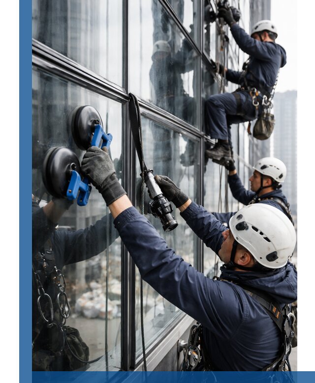 Радиусное остекление фасадов под ключ в Азове с гарантиями