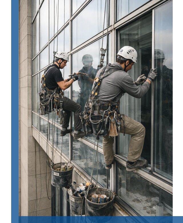 Ремонт витражных конструкций и фасадного остекления в Азове