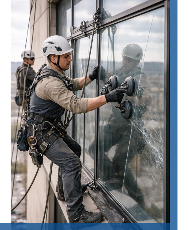 Замена стекла в витраже в Азове под ключ от 8729 р. | ВЫСОТНИК-Азв