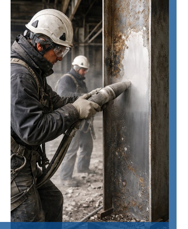 Удаление старой краски с металла в Азове от 462 р. | ВЫСОТНИК-Азв