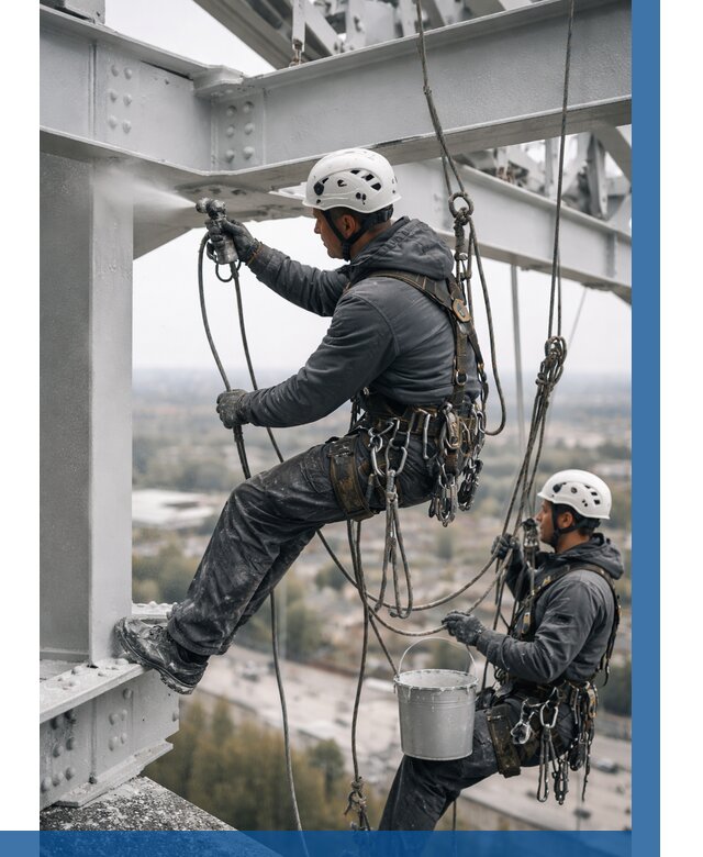 Покраска металлоконструкций на высоте в Азове 359 р |ВЫСОТНИК-Азв