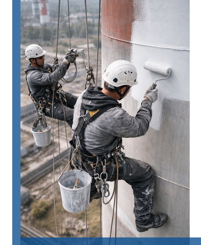Покраска дымовых труб в Азове: антикоррозийная защита и восстановление