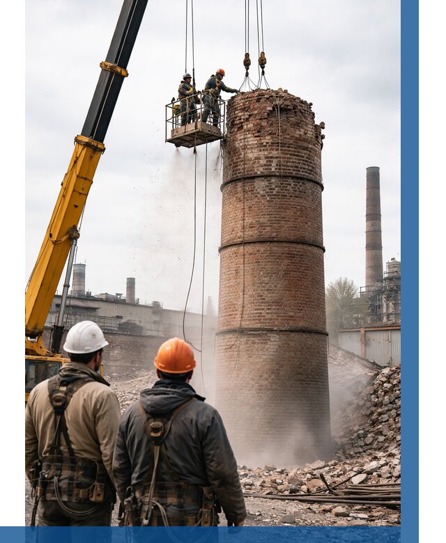 Демонтаж дымовой трубы в Азове от 92421 р. | ВЫСОТНИК-Азв, смета