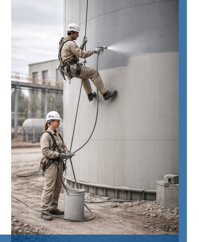 Покраска резервуаров в Азове от 1232 р. | ВЫСОТНИК-Азв — заказать