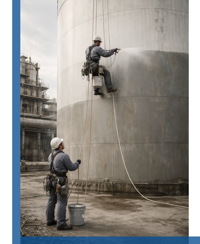 Покраска стальных резервуаров и емкостей в Азове профессионально