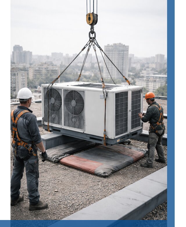 Подъем груза на крышу в Азове от 5135 р. | ВЫСОТНИК-Азв заказать