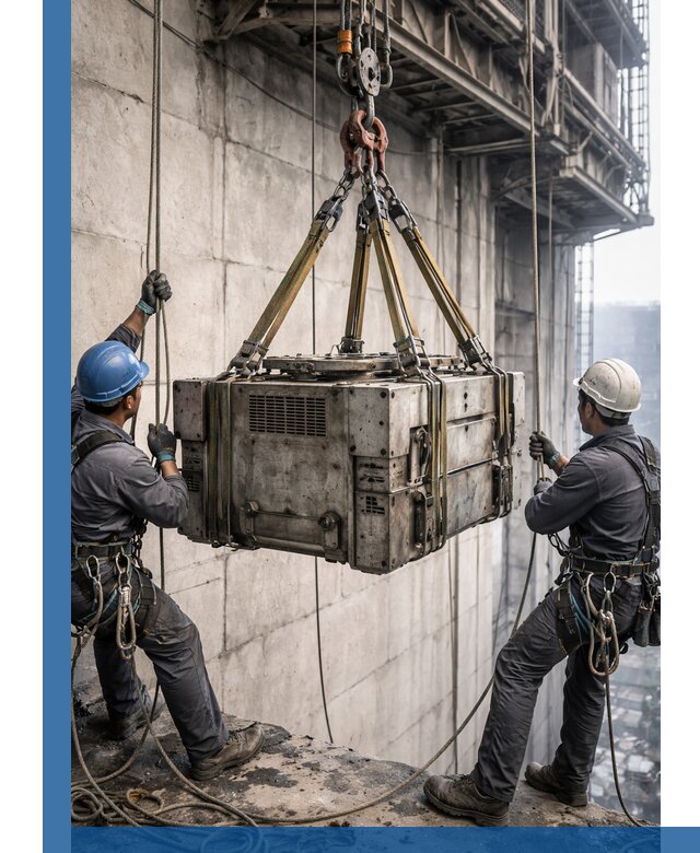 Такелажные работы на высоте, подъем и монтаж грузов в Азове