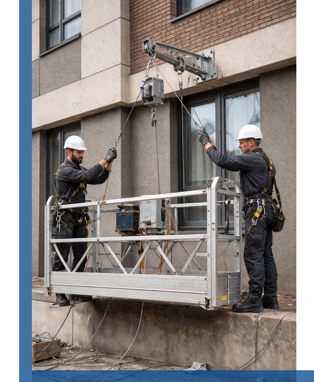 Монтаж и подъем фасадной люльки в Азове с гарантией безопасности