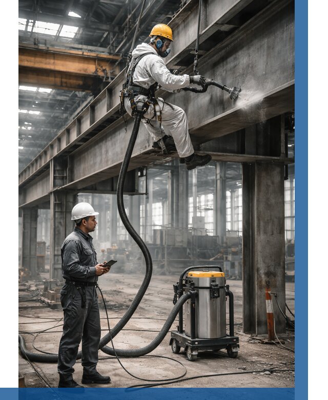 Обеспыливание конструкций в цехе в Азове от 4313 р. | ВЫСОТНИК-Азв