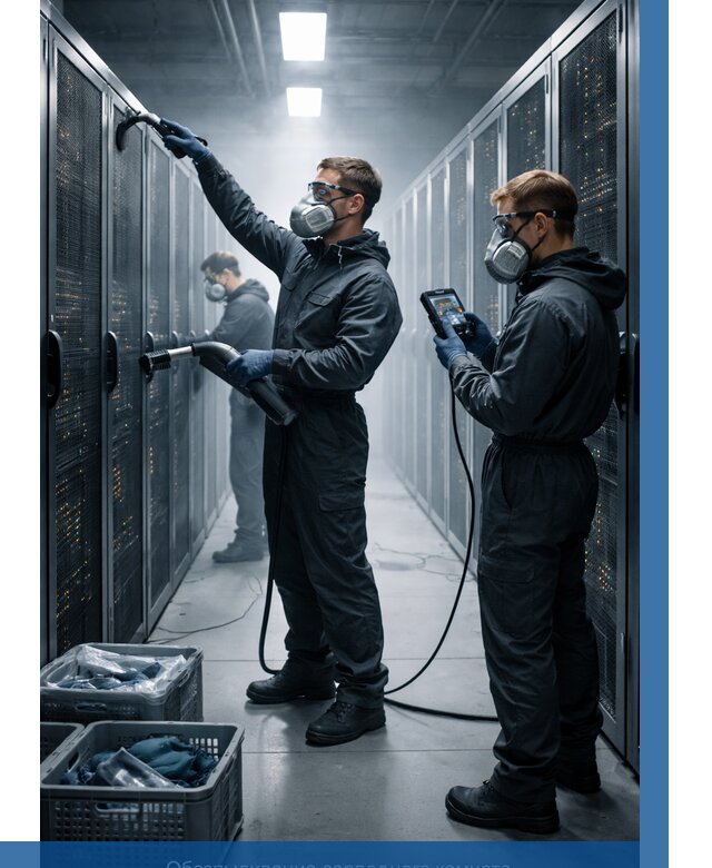 Обеспыливание серверной комнаты в Азове от 4621 р. | ВЫСОТНИК-Азв