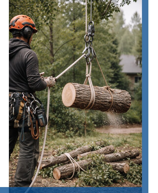 Валка деревьев частями в Азове от 7702 р. | ВЫСОТНИК-Азв