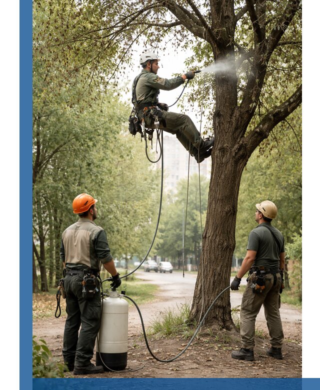 Обработка деревьев от вредителей в Азове профессиональная защита