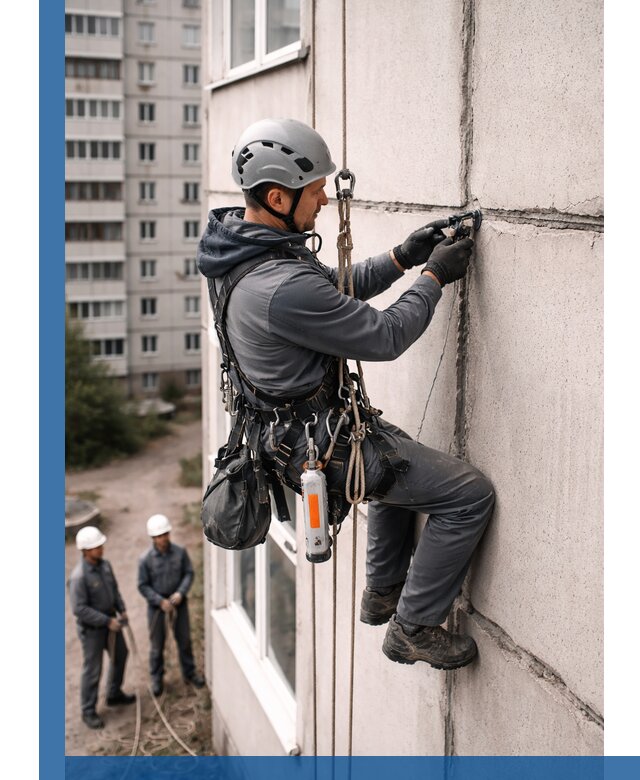 Обследование межпанельных швов и герметизация в Азове