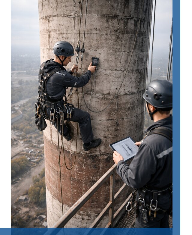 Обследование дымовой трубы в Азове от 8215 р. | ВЫСОТНИК-Азв