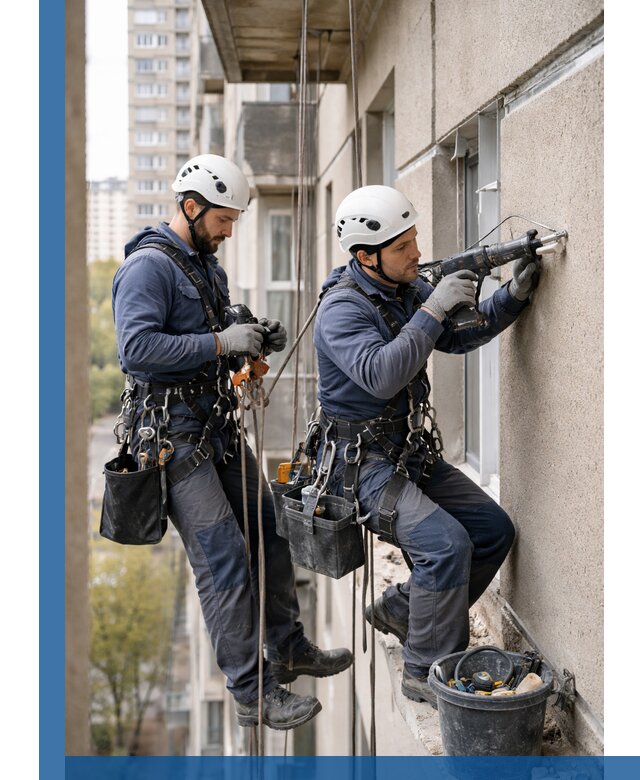 Промышленные альпинисты высотные работы и монтаж в Азове